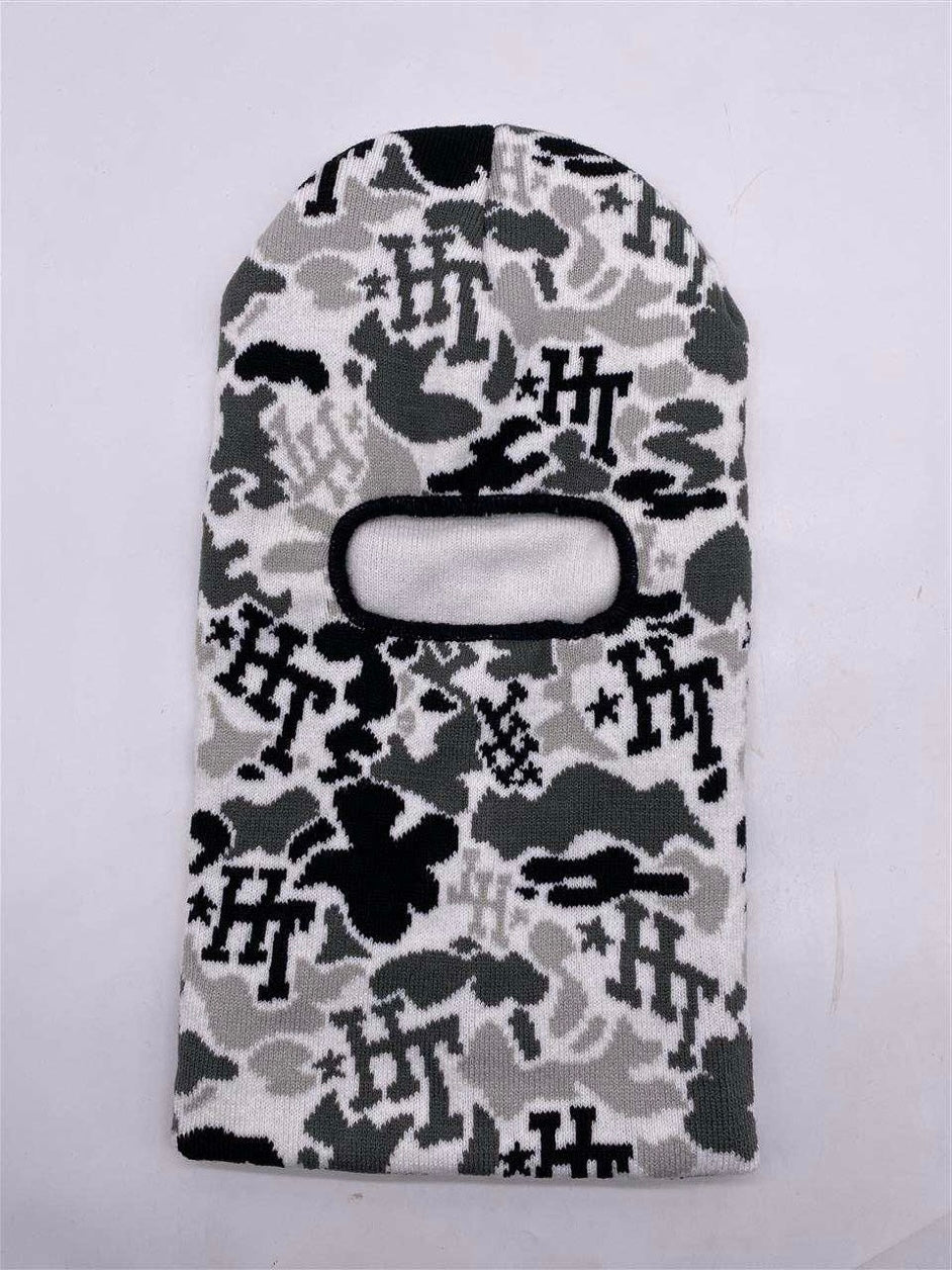 Camo Knit Ski Mask
